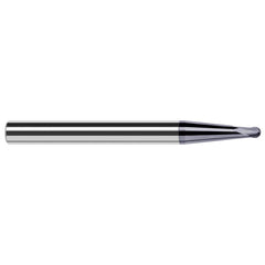 Harvey Tool - Ball End Mills; Mill Diameter (Inch): 1/64 ; Mill Diameter (Decimal Inch): 0.0150 ; Number of Flutes: 2 ; Length of Cut (mm): 0.3000 ; Length of Cut (Decimal Inch): 0.0120 ; Material: Solid Carbide - Exact Industrial Supply