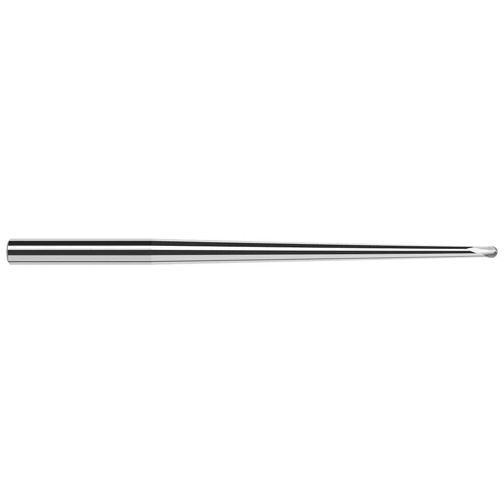 Harvey Tool - Ball End Mills; Mill Diameter (Inch): 1/8 ; Mill Diameter (Decimal Inch): 0.1250 ; Number of Flutes: 2 ; Length of Cut (Decimal Inch): 0.1000 ; Material: Solid Carbide ; Overall Length (Inch): 2 - Exact Industrial Supply