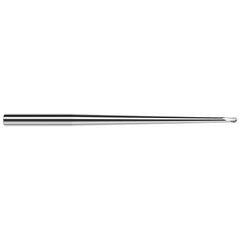 Harvey Tool - Ball End Mills; Mill Diameter (Inch): 1/4 ; Mill Diameter (Decimal Inch): 0.2500 ; Number of Flutes: 2 ; Length of Cut (Decimal Inch): 0.2000 ; Material: Solid Carbide ; Overall Length (Inch): 4 - Exact Industrial Supply