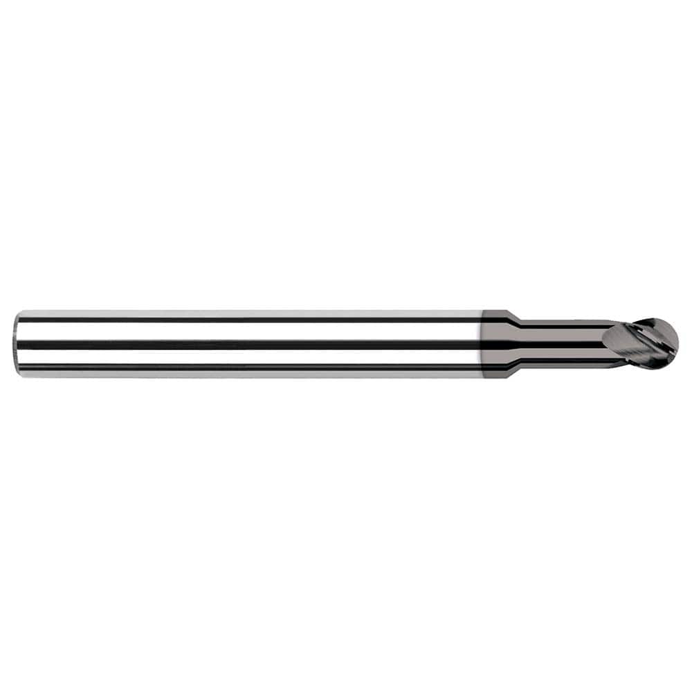 Harvey Tool - Ball End Mills; Mill Diameter (Inch): 1/2 ; Mill Diameter (Decimal Inch): 0.5000 ; Number of Flutes: 4 ; Length of Cut (Inch): 3/4 ; Length of Cut (Decimal Inch): 0.7500 ; Material: Solid Carbide - Exact Industrial Supply