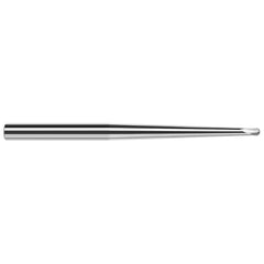 Harvey Tool - Ball End Mills; Mill Diameter (Inch): 1/8 ; Mill Diameter (Decimal Inch): 0.1250 ; Number of Flutes: 2 ; Length of Cut (Decimal Inch): 0.1000 ; Material: Solid Carbide ; Overall Length (Inch): 2-1/2 - Exact Industrial Supply