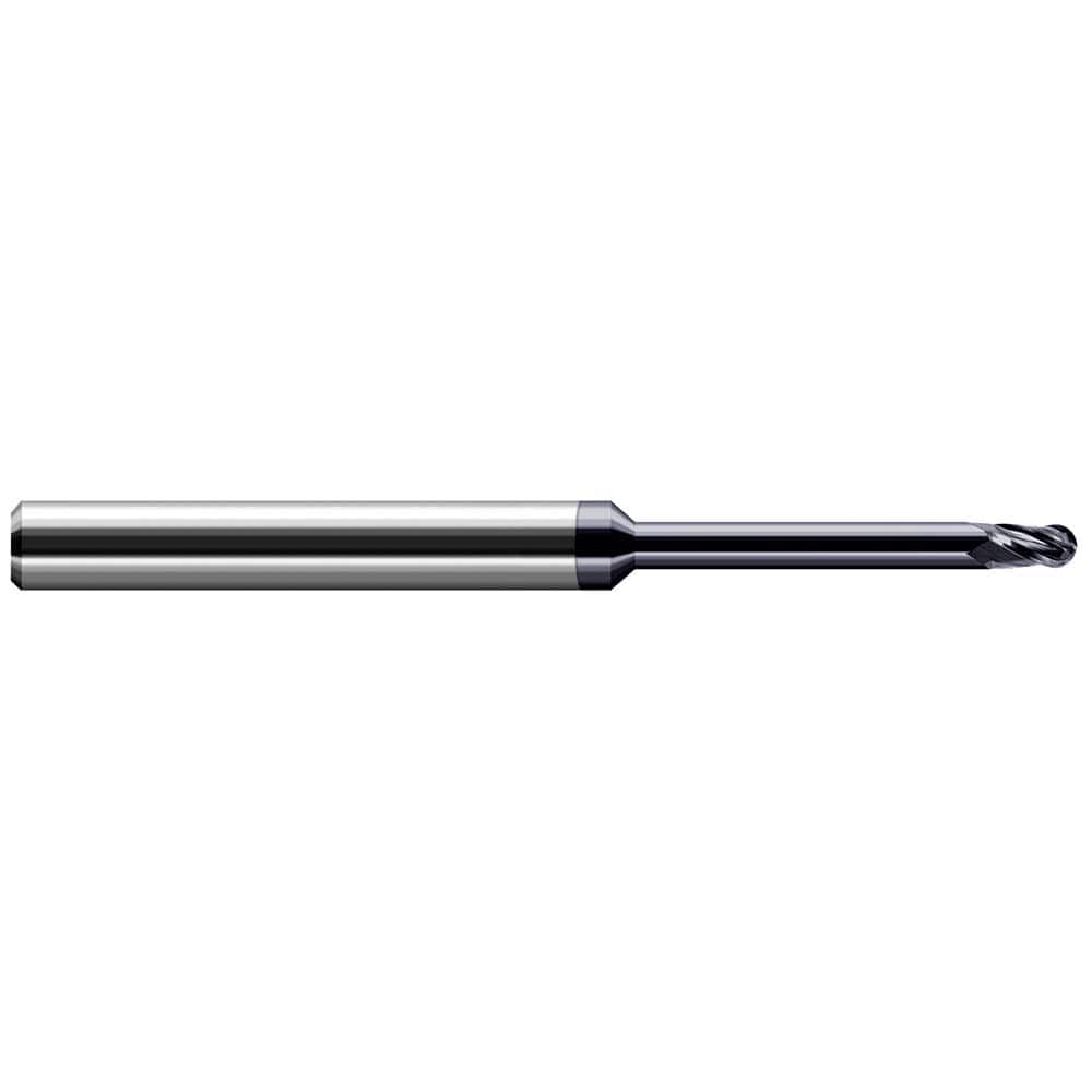 Harvey Tool - Ball End Mills; Mill Diameter (Inch): 5/32 ; Mill Diameter (Decimal Inch): 0.1562 ; Number of Flutes: 4 ; Length of Cut (Inch): 15/64 ; Length of Cut (Decimal Inch): 0.2340 ; Material: Solid Carbide - Exact Industrial Supply