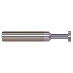 Harvey Tool - 1/8" Cut Diam, 1/32" Cut Width, 1/8" Shank, Straight-Tooth Woodruff Keyseat Cutter - Exact Industrial Supply