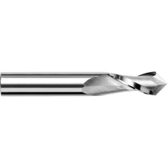 Harvey Tool - 1/2" Diam, 1" LOC, 2 Flute 120° Point Angle Solid Carbide Drill Mill - Exact Industrial Supply