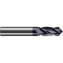 Harvey Tool - 3/8" Diam, 7/8" LOC, 4 Flute 100° Point Angle Solid Carbide Drill Mill - Exact Industrial Supply