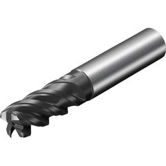 Sandvik Coromant - Corner Radius & Corner Chamfer End Mills; Mill Diameter (Inch): 0.5 ; Mill Diameter (Decimal Inch): 0.5000 ; End Type: Corner Radius ; Corner Radius (mm): 2.29 ; Corner Radius (Decimal Inch): 0.09 ; Number of Flutes: 4 - Exact Industrial Supply