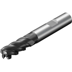 Sandvik Coromant - Corner Radius & Corner Chamfer End Mills; Mill Diameter (mm): 12.00 ; Mill Diameter (Decimal Inch): 0.4720 ; End Type: Corner Radius ; Corner Radius (mm): 1 ; Corner Radius (Decimal Inch): 0.039 ; Number of Flutes: 4 - Exact Industrial Supply