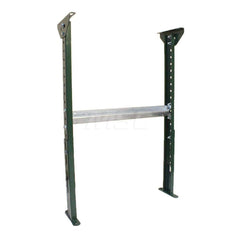 Conveyor Accessories; Type: H Stand; Width (Inch): 33; For Use With: Conveyor of 2-1/2 and 3-1/2″ channel frames and 10″ BF channel frames; Overall Height: 43.0000 in; Material: Steel; Overall Length (Inch): 8.00; Length: 8.00; Overall Length: 8.00; Acces