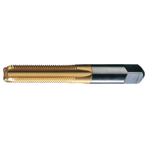 ‎5/16-18 UNC 4 Flute H3 HSS Standard Bottoming Chamfer General Purpose Hand Tap- TiN - Exact Industrial Supply