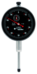 2-1/4" Face 0-100 Dial Reading .001" Graduation Black Face Indicator - USA Tool & Supply