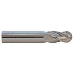 3.5mm TuffCut GP Standard Length 4 Fl Ball Nose Center Cutting End Mill - USA Tool & Supply