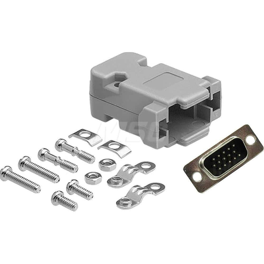 Male D-Sub RS-232 Serial High Density DB15 Adapter For Data Networks, Serial Data Transmission Device Management & Instrument Control