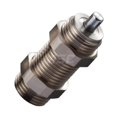 Standard-Duty Shock Absorber: 5 mm Rod Dia, 21.9 mm OD, 6 mm Stroke, M16 x 1.5 Thread 46 mm OAL, 20 lb Force