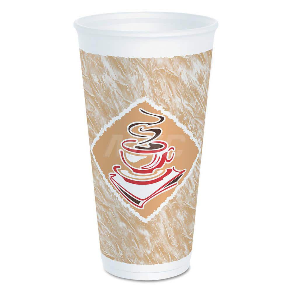 Paper & Plastic Cups, Plates, Bowls & Utensils; Cup Type: Hot,Cold; Material: Foam; Color: Red; Brown; White; Capacity: 20.000; Capacity: 20.000 oz; For Beverage Type: Cold; Hot; Microwave-safe: No; Disposable: Yes