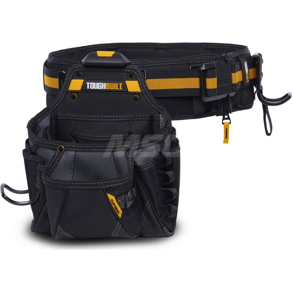 Tool Aprons & Tool Belts; Tool Type: Tool Belt; Minimum Waist Size: 32; Maximum Waist Size: 48; Material: Polyester; Number of Pockets: 12.000; Color: Yellow; Black; Belt Type: Padded; Adjustable; Overall Width: 14; Overall Length: 7.48; Insulated: No; Te