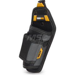 Tool Pouches & Holsters; Holder Type: Tool Pouch; Tool Type: Tool Belts & Accessories; Material: Polyester; Closure Type: No Closure; Color: Black; Number of Pockets: 2.000; Belt Included: No; Overall Depth: 4.33; Overall Height: 12.6; Insulated: No; Teth