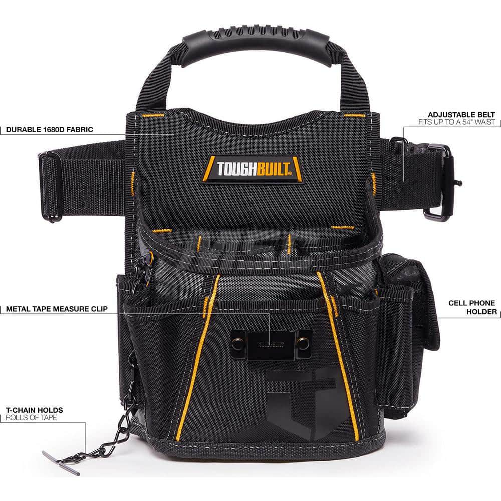 Tool Pouches & Holsters; Holder Type: Tool Pouch; Tool Type: Tool Belts & Accessories; Material: Polyester; Closure Type: No Closure; Color: Black; Number of Pockets: 13.000; Belt Included: No; Overall Depth: 4.92; Overall Height: 11.02; Insulated: No; Te