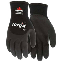 MCR Safety - Work & General Purpose Gloves Application: Cold Coated Area: Palm, Fingers & Knuckles - USA Tool & Supply