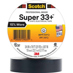 3M - Electrical Tape Width (Inch): 0.75 Length Range: 20" and Larger - USA Tool & Supply