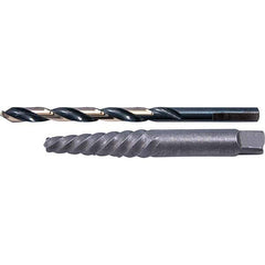 Cle-Line - Bolt Extractor Sets Tool Type: Screw Extractor & Drill Number of Pieces: 2.000 - USA Tool & Supply