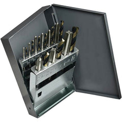 Cle-Line - Tap & Drill Sets Minimum Tap Thread Size (Inch): #6-32 Maximum Tap Thread Size (Inch): 1/2-13 - USA Tool & Supply