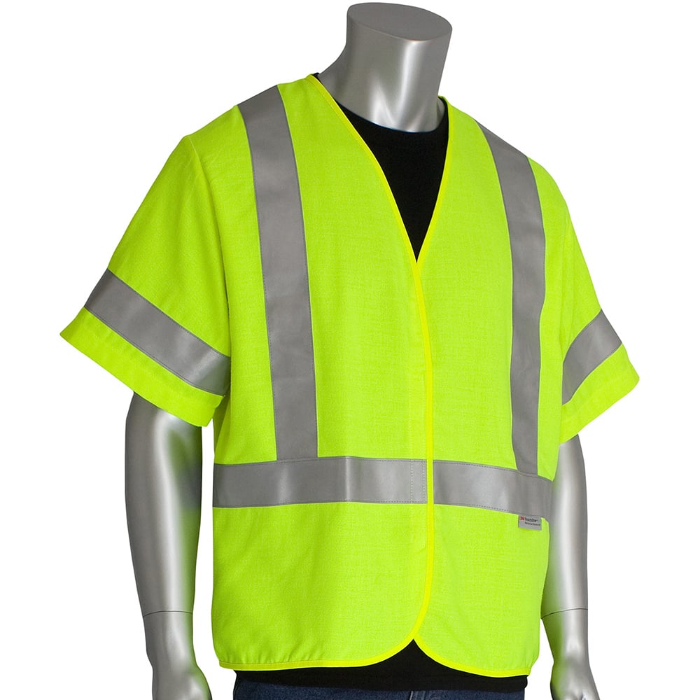 PIP - High Visibility Vests Vest Style: General Purpose Vest Type: Flame Resistant; Hi Visibility - USA Tool & Supply