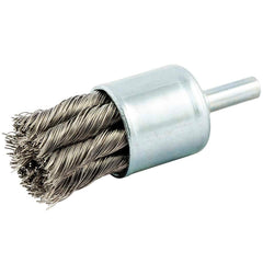 Norton - End Brushes Brush Diameter (Inch): 1 Fill Material: Stainless Steel - USA Tool & Supply