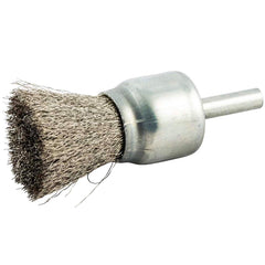 Norton - End Brushes Brush Diameter (Inch): 1 Fill Material: Stainless Steel - USA Tool & Supply