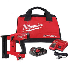 Milwaukee Tool - Staplers & Staple Guns Type: Crown Stapler Type of Power: Battery - USA Tool & Supply