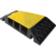 Powerhouse - On Floor Cable Covers Cover Material: Polyethylene Number of Channels: 3 - USA Tool & Supply