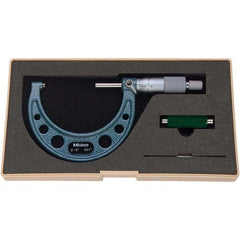 Mitutoyo - Mechanical Outside Micrometers Minimum Measurement (Decimal Inch): 2.0000 Maximum Measurement (Decimal Inch): 3.0000 - USA Tool & Supply