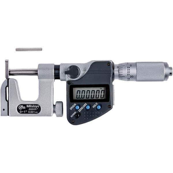 Mitutoyo - Electronic Outside Micrometers Type: Uni-Mike Minimum Measurement (Decimal Inch): 0.0000 - USA Tool & Supply