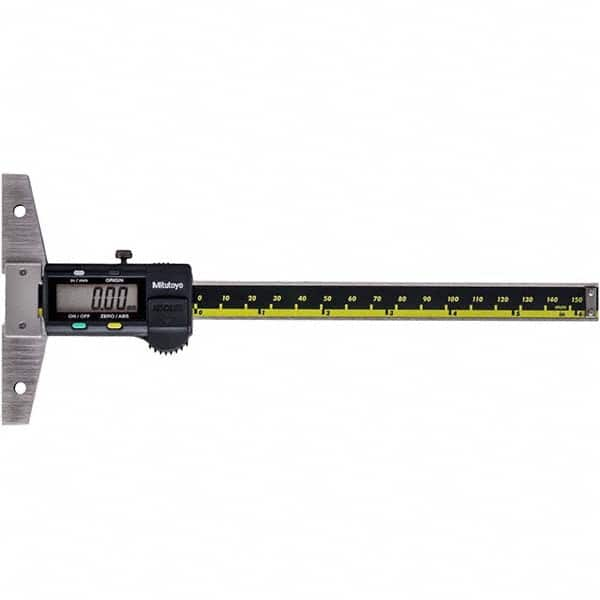 Mitutoyo - Electronic Depth Gages Minimum Measurement (Decimal Inch): 0 Maximum Measurement (Decimal Inch): 6.0000 - USA Tool & Supply