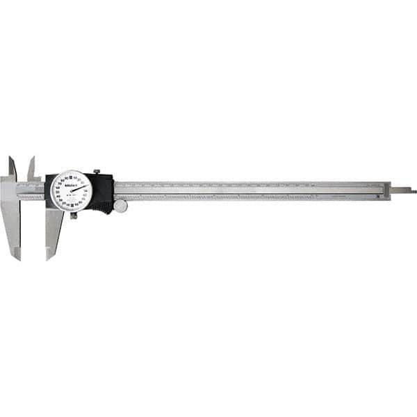 Mitutoyo - Dial Calipers Maximum Measurement (Inch): 12 Dial Graduation (Decimal Inch): 0.001 - USA Tool & Supply