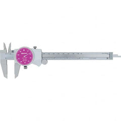 Mitutoyo - Dial Calipers Maximum Measurement (Inch): 6 Dial Graduation (Decimal Inch): 0.001 - USA Tool & Supply