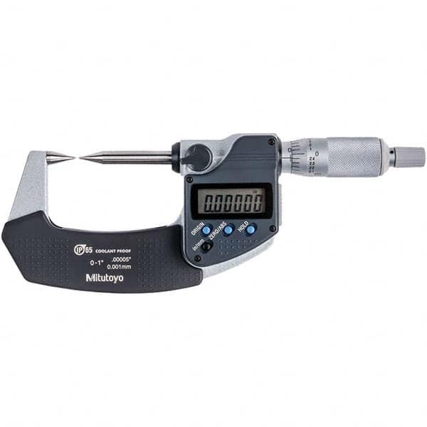 Mitutoyo - Point Micrometers Operation Type: Electronic Minimum Measurement (Decimal Inch): 0 - USA Tool & Supply