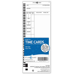 Pyramid - Time Cards & Time Clock Accessories For Use With: Pyramid Time Systems Time Clock models 4000, 400PRO, 4000HD, 400PROK, 5000, 5000HD Height (Inch): 4-5/16 - USA Tool & Supply