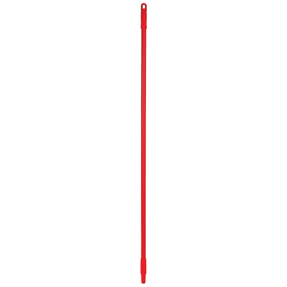 Broom/Squeegee Poles & Handles; Connection Type: European Threaded; Handle Length (Decimal Inch): 57; Handle Diameter (Decimal Inch): 1.0000; Handle Diameter (Inch): 1; Telescoping: No; Handle Material: Fiberglass; Color: Red; For Use With: Remco; Vikan T