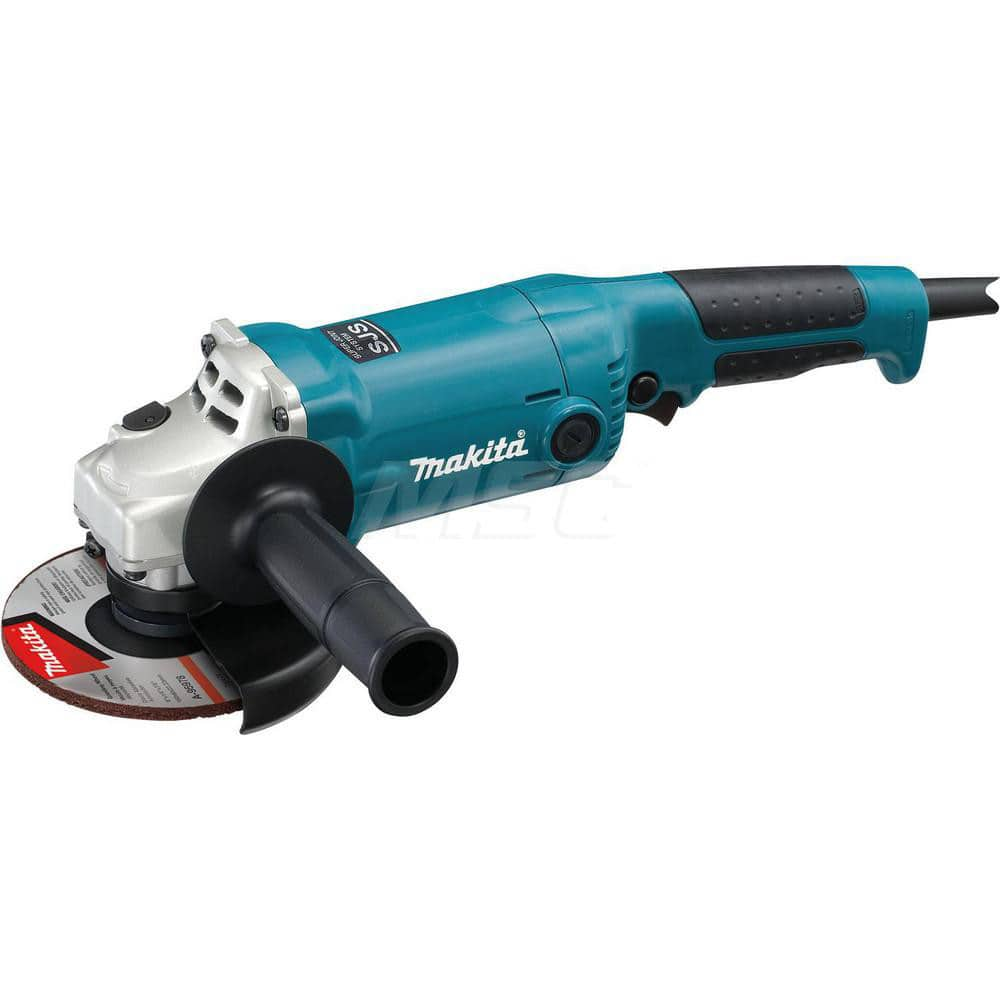 Corded Angle Grinder: 6″ Wheel Dia, 10,000 RPM, 5/8-11 Spindle 10.5A, Trigger Switch