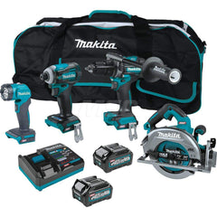 Cordless Tool Combination Kit: 40V, 4 Pc (1) 40V max XGT Brushless 1/2″Hammer Driver-Drill (GPH01Z), (1) 40V max XGT Brushless 4-Speed Impact Driver (GDT01Z), (1) 40V max XGT Brushless 7-1/4″Circular Saw AWS Capable (GSH01Z), (1) 40V max XGT Cordless L.E.