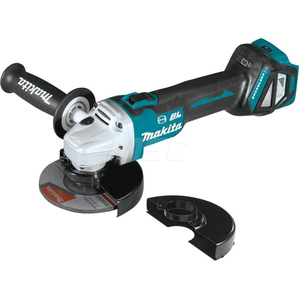 Corded Angle Grinder: 4-1/2 to 5″ Wheel Dia, 3,000 to 8,500 RPM, 5/8-11 Spindle 18V, Slide Switch