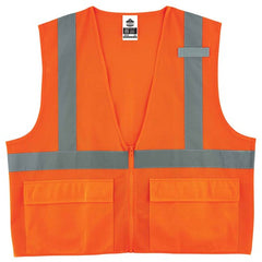 8220Z Standard Vest Orange L/ XL Zipper Glowear - USA Tool & Supply