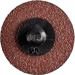 Quick-Change Disc: CDR, 1-1/2″ Disc Dia, 80 Grit, Aluminum Oxide, Coated Reddish Brown, Polyester Backed, 5,000 RPM