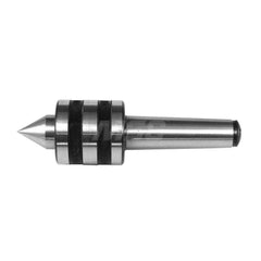 Live Center: Taper Shank, 2.519″ Head Length 700 lb Workpiece Weight, 4,000 Max RPM, Standard Point
