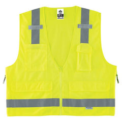 8250Z Glowear Surveyors Vest Lime L/Xl - USA Tool & Supply