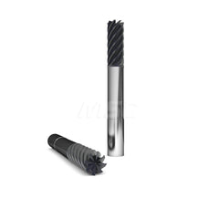 Corner Radius End Mill: 5/8″ Dia, 3/4″ LOC, 0.09″ Radius, 8 Flutes, Solid Carbide 5″ OAL, 5/8″ Shank Dia, 40 ° Helix, AlCromax Coated, Corner Radius End, Centercutting, Series 285