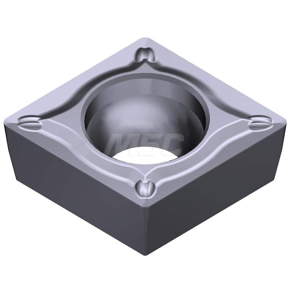 Turning Insert:  CPMT321ESU AC5005S,  Solid Carbide Absotech Finish,  0.3819″ Long,  3/8″ Inscribed Circle,  0.0157″ Corner Radius,  80.0 &deg N/A Series  AC5005S