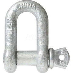 Shackle: Screw Pin Galvanized Steel, 5/8″ Pin Dia