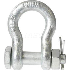 Shackle: Bolt Nut & Cotter Pin Galvanized Steel, 5/16″ Pin Dia