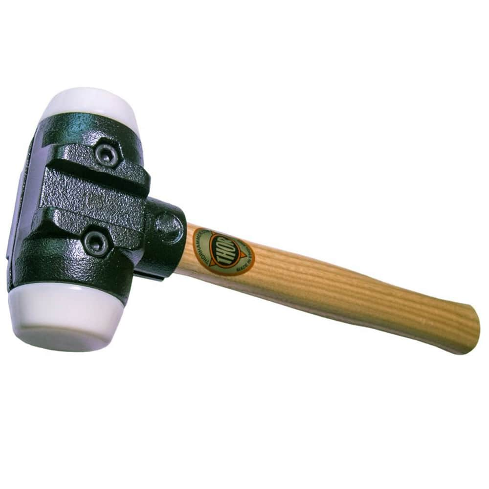 Osca - Non-Marring Hammers; Head Type: Double Head ; Head Material: Malleable Iron ; Handle Material: Wood ; Head Weight Range: 6 - 9.9 lbs. ; Face Diameter Range: 1" - Exact Industrial Supply